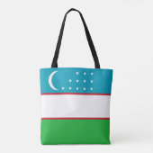 Tote Bag Drapeau de l'Ouzbékistan (Dos)