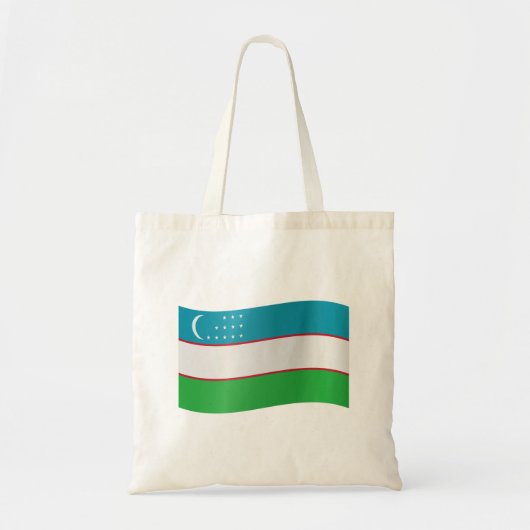 Tote Bag Drapeau de l'Ouzbékistan (Devant)