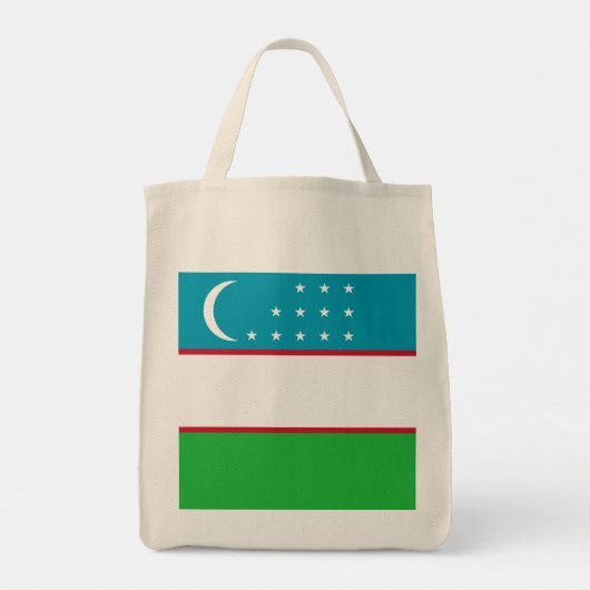 Tote Bag Drapeau de l'Ouzbékistan (Dos)