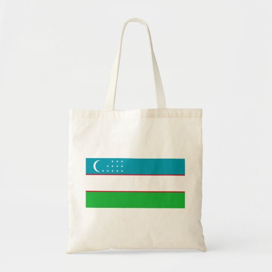 Tote Bag Drapeau de l'Ouzbékistan (Devant)