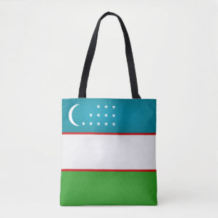 Tote Bag Drapeau de l'Ouzbékistan cool