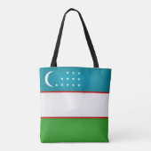 Tote Bag Drapeau de l'Ouzbékistan cool (Dos)