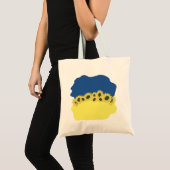 Tote Bag Drapeau de l'Ukraine aux tournesols (Devant (produit))