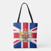 Tote Bag Drapeau de l'Union britannique et crête royale  (Dos)