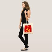 Tote Bag Drapeau de l'URSS - Drapeau de l'Union soviétique (Devant (modèle))
