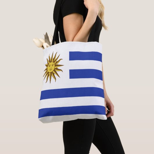 Tote Bag drapeau de l'Uruguay (De près)