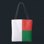 Tote Bag Drapeau de Madagascar<br><div class="desc">Drapeau patriotique de Madagascar.</div>