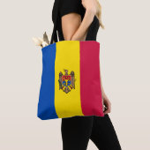 Tote Bag Drapeau de Moldavie (De près)