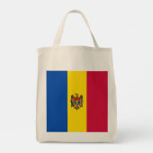 Tote Bag Drapeau de Moldavie (Dos)