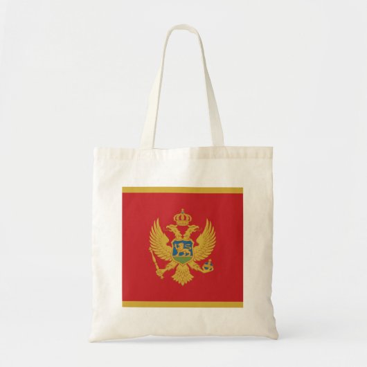 Tote Bag Drapeau de Monténégro (Devant)
