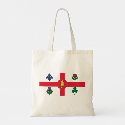 Tote Bag Drapeau de Montréal (Québec) (Dos)