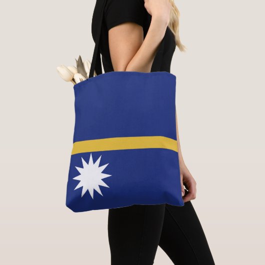 Tote Bag Drapeau de Nauru (De près)