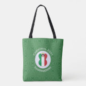 Tote Bag Drapeau de Noël Angel italien Personnalisé (Dos)