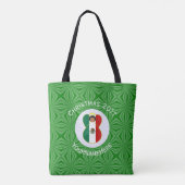 Tote Bag Drapeau de Noël Angel mexicain Épaule personnalisé (Dos)