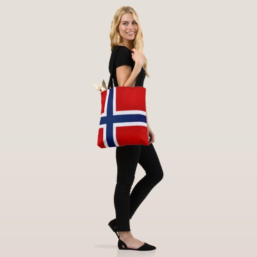 Tote Bag Drapeau de Norvège Cool (Sur le modèle)