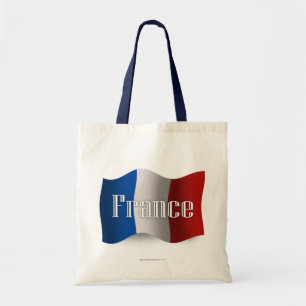 Tote Bag Drapeau de ondulation de la France
