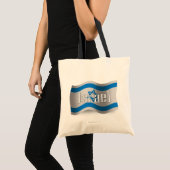 Tote Bag Drapeau de ondulation de l'Israël (Devant (produit))