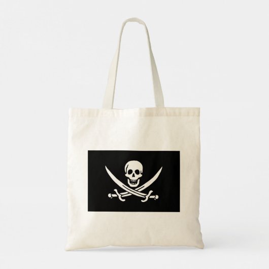 Tote Bag Drapeau de pirate Crâne croisé épées (Dos)