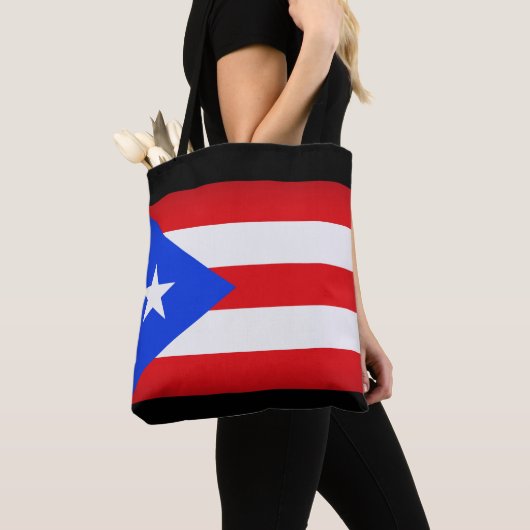 Tote Bag Drapeau de Porto Rico (De près)