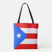 Tote Bag Drapeau de Porto Rico (Dos)