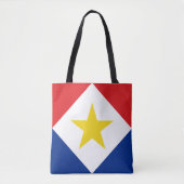 Tote Bag Drapeau de Saba (Devant)