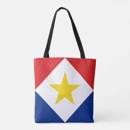Tote Bag Drapeau de Saba (Dos)