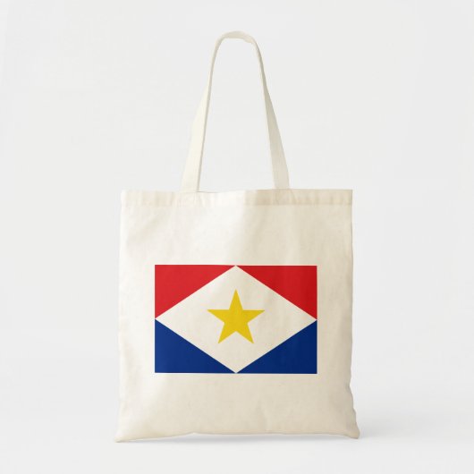 Tote Bag Drapeau de Saba (Devant)