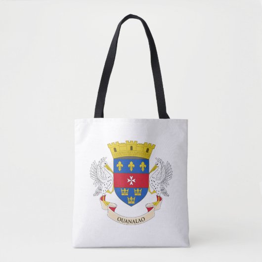 Tote Bag Drapeau de Saint-Barthélemy (Devant)