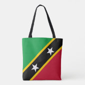 Tote Bag Drapeau de Saint-Christophe-et-Niévès (Dos)