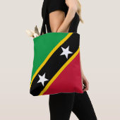 Tote Bag Drapeau de Saint-Christophe-et-Niévès (De près)