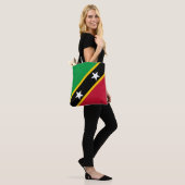 Tote Bag Drapeau de Saint-Christophe-et-Niévès (Sur le modèle)