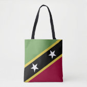 Tote Bag Drapeau de Saint-Kitts-et-Nevis (Devant)