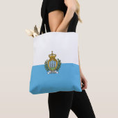 Tote Bag Drapeau de Saint-Marin (De près)
