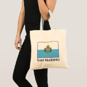 Tote Bag Drapeau de Saint-Marin (Devant (produit))