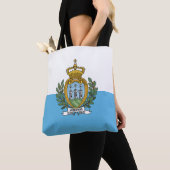 Tote Bag Drapeau de Saint-Marin (De près)