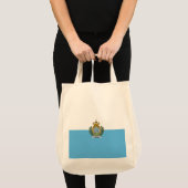 Tote Bag Drapeau de Saint-Marin (Devant (produit))