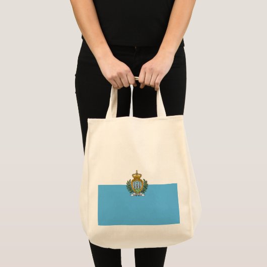 Tote Bag Drapeau de Saint-Marin (Devant (produit))
