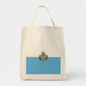 Tote Bag Drapeau de Saint-Marin (Devant)