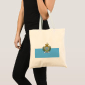 Tote Bag Drapeau de Saint-Marin (Devant (produit))