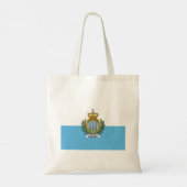 Tote Bag Drapeau de Saint-Marin (Dos)