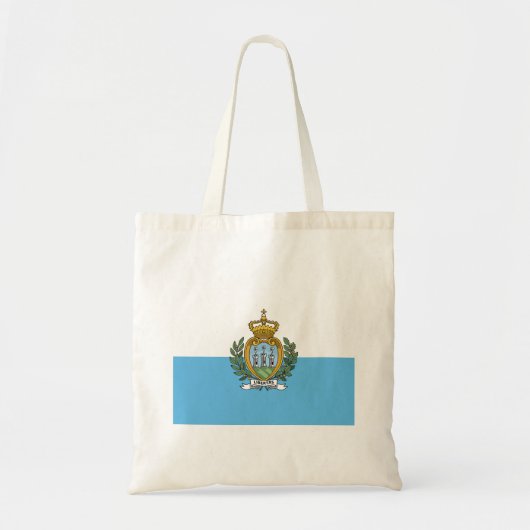 Tote Bag Drapeau de Saint-Marin (Devant)