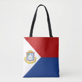 Tote Bag Drapeau de Saint-Martin (Devant)