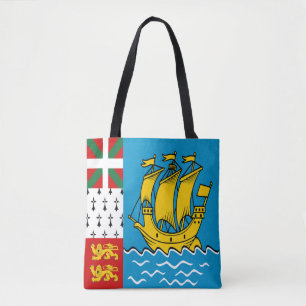 Tote Bag Drapeau de Saint-Pierre-et-Miquelon