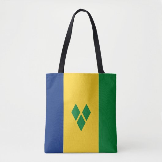 Tote Bag Drapeau de Saint-Vincent (Devant)