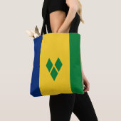 Tote Bag Drapeau de Saint-Vincent (De près)