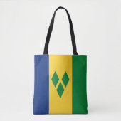 Tote Bag Drapeau de Saint-Vincent-et-les Grenadines Vincy (Devant)