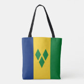 Tote Bag Drapeau de Saint-Vincent-et-les Grenadines Vincy (Dos)
