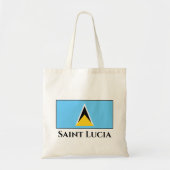 Tote Bag Drapeau de Sainte-Lucie (Devant)