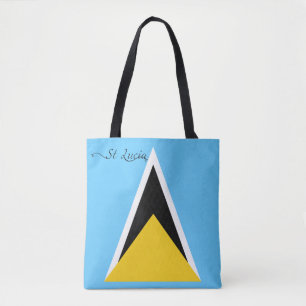 Tote Bag Drapeau de Sainte-Lucie