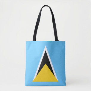 Tote Bag Drapeau de Sainte-Lucie